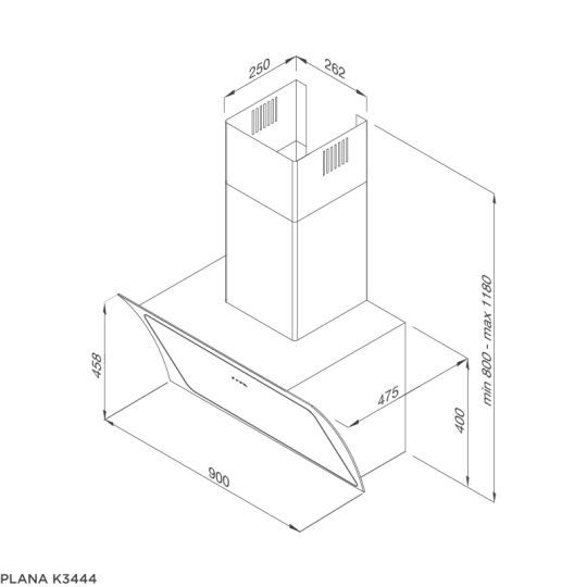 Máy Hút Mùi Malloca Plana K3444
