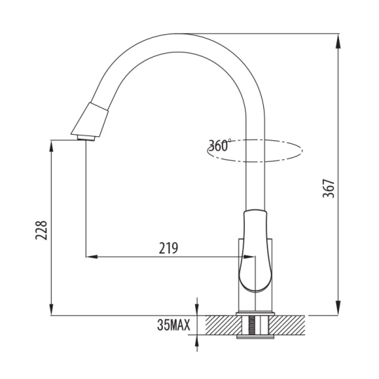 Vòi Rửa Chén Malloca K279C NEW